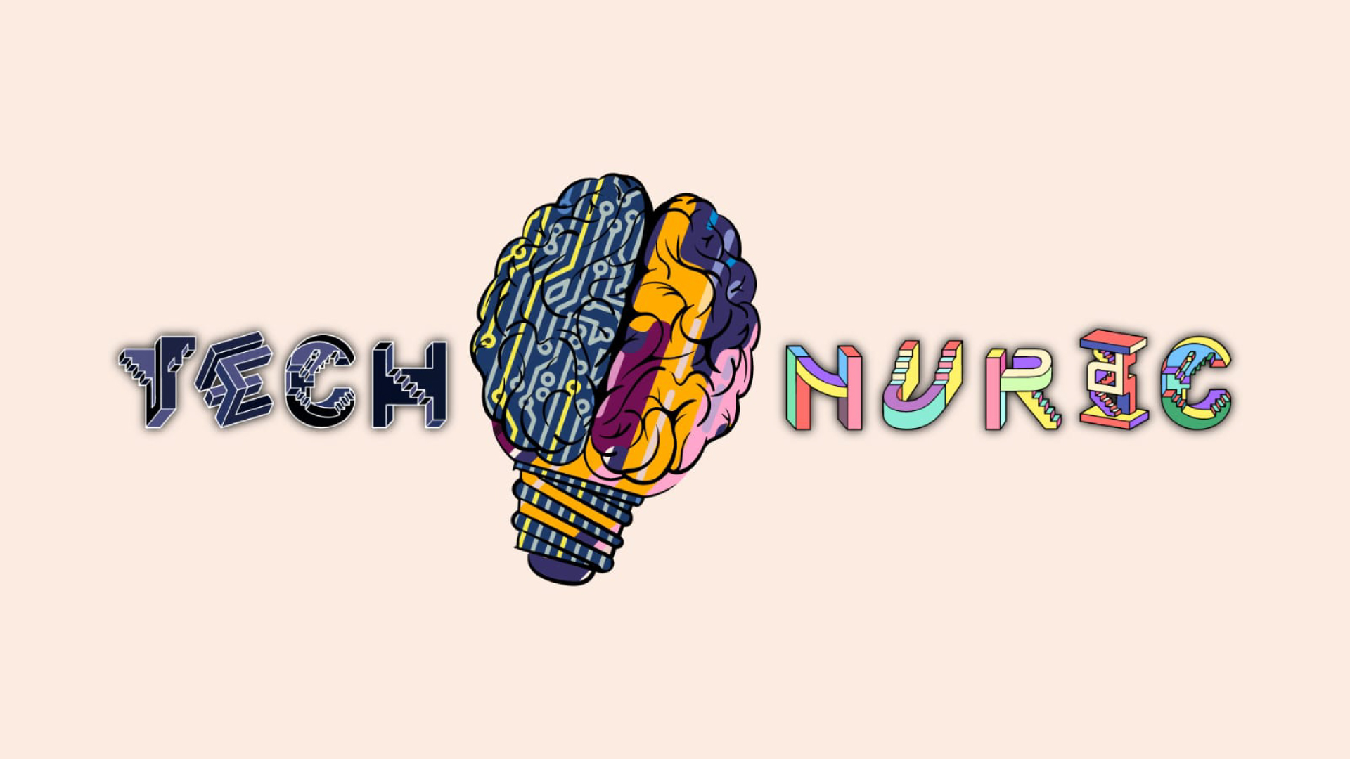 Illustration design showcasing geometric shapes